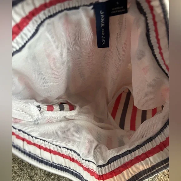 Janie and Jack Striped Swim Trunks - Picture 4 of 4